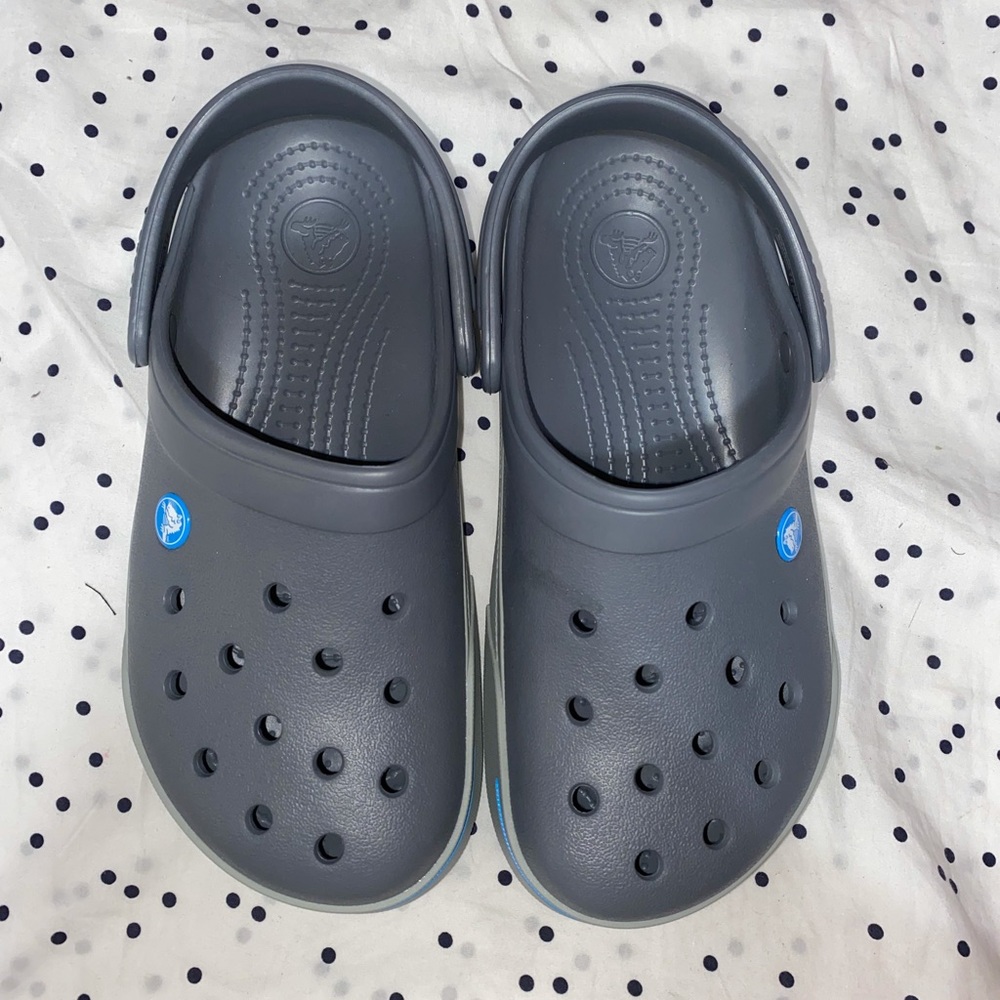 Gray Crocband Clog